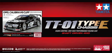 Tamiya 1:10 RC modellautó Elektro Versenyautó Opel Calibra V6 Cliff Fekete Brushed 4WD építőkészlet 2. kép