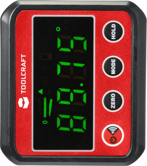 Digitális szögmérő és vízmérték, 360°, Toolcraft TO-7308984 3. kép