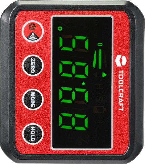 Digitális szögmérő és vízmérték, 360°, Toolcraft TO-7308984 4. kép