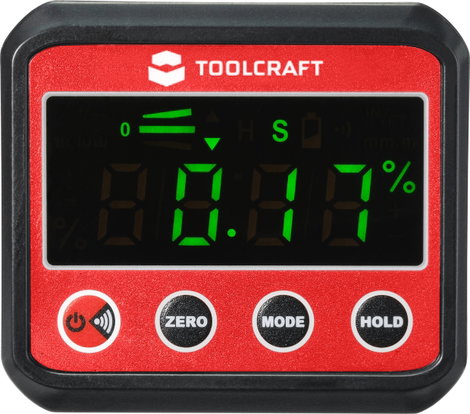 Digitális szögmérő és vízmérték, 360°, Toolcraft TO-7308984 6. kép