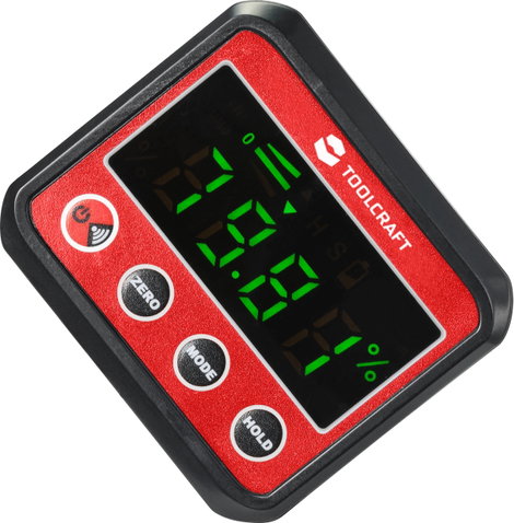 Digitális szögmérő és vízmérték, 360°, Toolcraft TO-7308984 7. kép