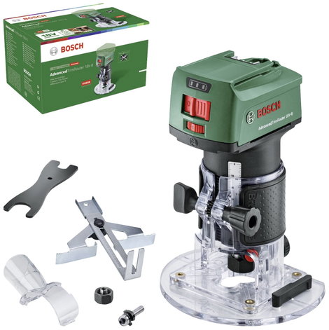 Bosch Home and Garden Felületmaró 0 603 9D5 000 AdvancedTrimRouter 18V-8 kefe nélkül, Tartozékokkal,
