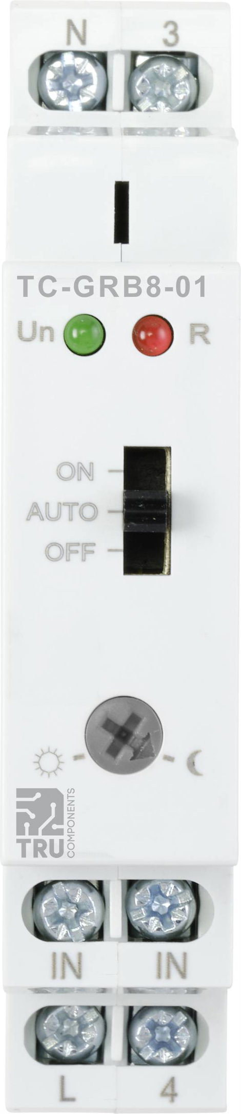 TRU COMPONENTS TC-9962740 TC-9962740 Fényérzékelő 1 db 240 V/AC 1 záró (H x Sz x Ma) 90 x 64 x 18 mm 2. kép