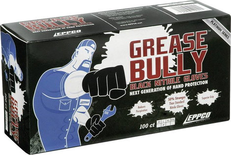 Kunzer GREASE BULLY XL 100 db Nitril Eldobható kesztyű Méret (kesztyű): XL