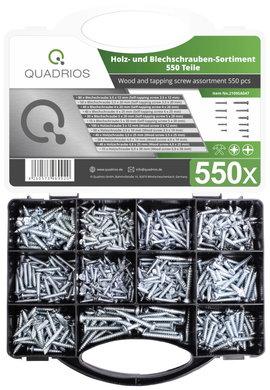 Quadrios 2109SA047 2109SA047 Lemezcsavar készlet 550 db