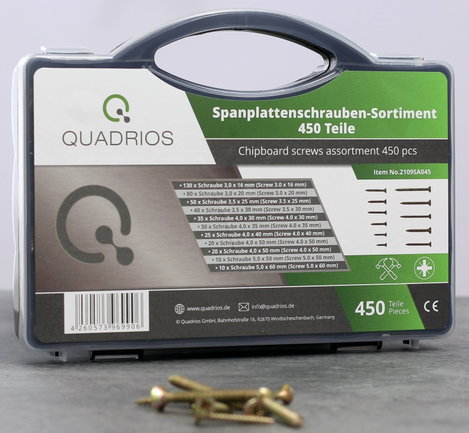 Quadrios 2109SA045 2109SA045 Szorítólemezes csavar készlet 450 db 2. kép