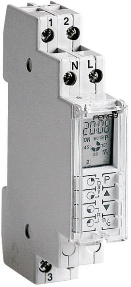 Wallair 1IO1070 Időkapcsoló óra Digitális Heti program 3500 W IP40 Maradék működési idő, Nyári- / té
