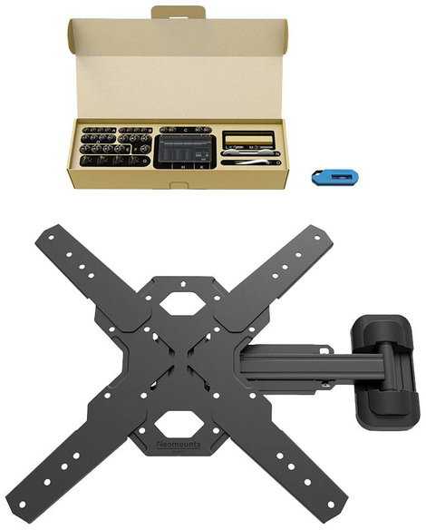 Neomounts WL40S-840BL14 Draai- en Kantelbare TV Beugel TV fali tartó 81,3 cm (32) - 165,1 cm (65) Dö 12. kép