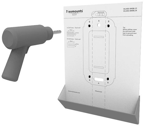 Neomounts WL40S-840BL14 Draai- en Kantelbare TV Beugel TV fali tartó 81,3 cm (32) - 165,1 cm (65) Dö 15. kép