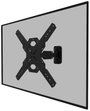 Neomounts WL40S-840BL14 Draai- en Kantelbare TV Beugel TV fali tartó 81,3 cm (32) - 165,1 cm (65) Dö bélyegkép