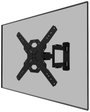 Neomounts WL40S-850BL14 Draai- en Kantelbare TV Beugel TV fali tartó 81,3 cm (32) - 139,7 cm (55) Dö bélyegkép