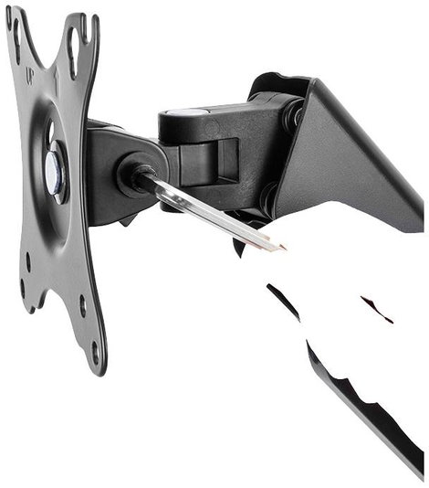 Neomounts WL70-440BL11 Monitorbeugel Muurmontage TV fali tartó 58,4 cm (23) - 81,3 cm (32) Dönthető 10. kép