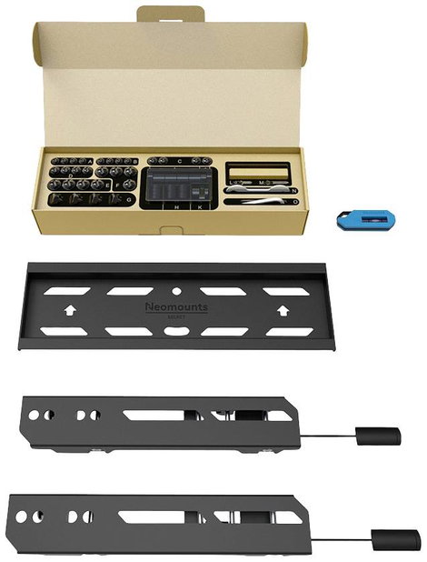 Neomounts WL30S-850BL12 Platte TV Beugel TV fali tartó 61 cm (24) - 139,7 cm (55) Merev 12. kép