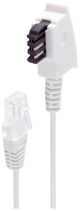 Shiverpeaks DSL Átalakító kábel [1x TAE-F dugó - 1x RJ45 dugó, 8p2c] 20 m Fehér