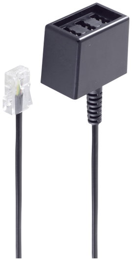 Shiverpeaks ISDN Átalakító [1x RJ45 dugó, 8p4c - 1x TAE-NFN alj] 0.15 m Fekete