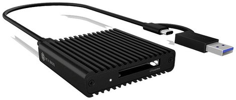 ICY BOX IB-CR404-C31, Kartenleser, CF Express 2.0 Type-B, USB 3.2 (Gen 2), Status LED Külső memóriak
