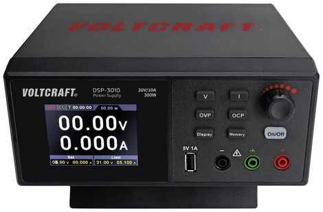 Szabályozható labortápegység 1x 0 - 30 V 0 - 10 A 300 W USB, Voltcraft DSP-3010