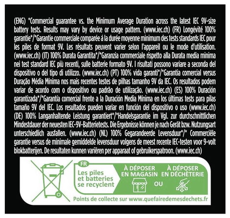 Duracell MN1604 Plus 9V-os elem Alkáli mangán 9 V 4 db 2. kép
