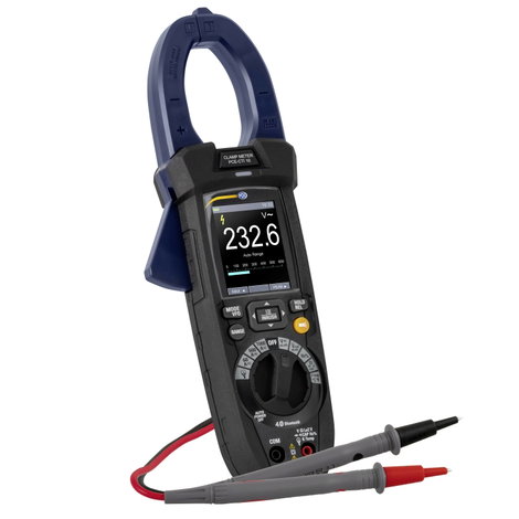 PCE Instruments Lakatfogó, Kézi multiméter, Elektroteszter digitális Adatgyűjtő, Gk. mérési funkció,