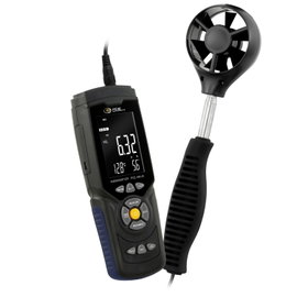 PCE Instruments Anemométer 0.3 - 45 m/s Hőmérsékletmérő funkcióval