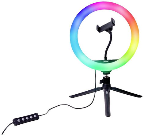 DÖRR Vlogging Kit VL-26 RGB LED-es körlámpa LED-ek száma: 130