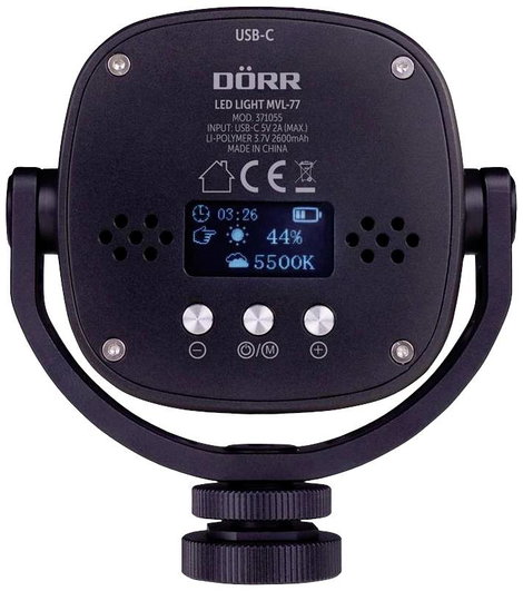 DÖRR MVL-77 LED-es videós lámpa LED-ek száma: 77 Bicolor 3. kép