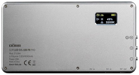 DÖRR SVL-180 PB PRO LED-es videós lámpa LED-ek száma: 180 Bicolor 6. kép