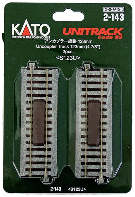 H0 Kato Unitrack 2-143 Szétkapcsoló sín 123 mm 2 db