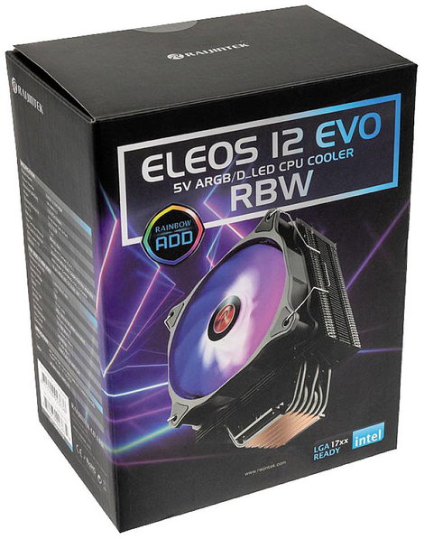 Raijintek ELEOS 12 EVO RBW CPU hűtő ventilátorral 9. kép