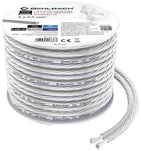 Oehlbach D1C335 Hangszóró kábel 2 x 2.5 mm² Átlátszó 1 db 2. kép