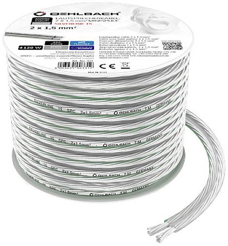 Oehlbach D1C331 Hangszóró kábel 2 x 1.5 mm² Átlátszó 1 db 2. kép