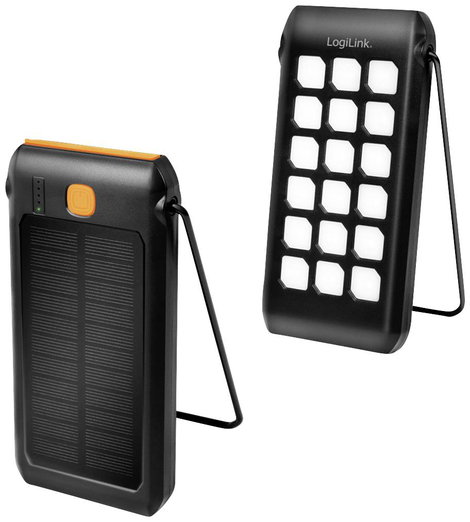 LogiLink Batterie PA0273 Napelemes powerbank Töltőáram napelem (max.) 250 mA 10000 mAh 3. kép
