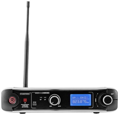 Omnitronic UHF-301 Kézi Mikrofon készlet Átviteli mód:Rádiójel vezérlésű Fém ház 2. kép