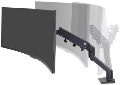Ergotron HX Arm Desk Mount HD Monitor asztali tartó 1 részes 38,1 cm (15) - 124,5 cm (49) Forgatható 2. kép