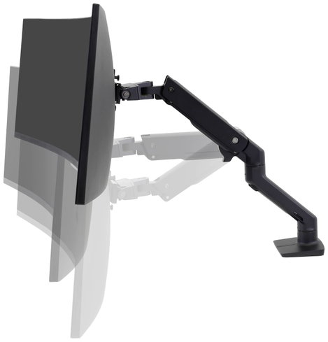 Ergotron HX Arm Desk Mount HD Monitor asztali tartó 1 részes 38,1 cm (15) - 124,5 cm (49) Forgatható 3. kép