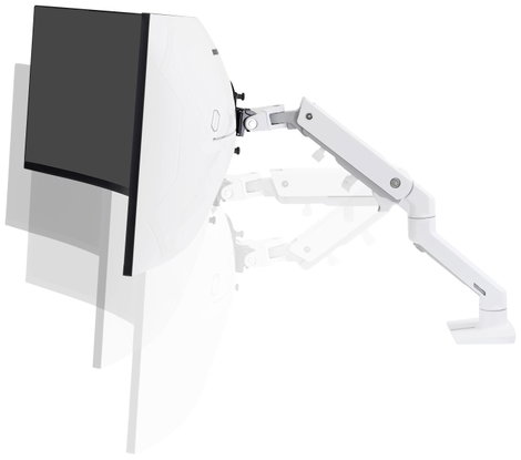 Ergotron HX Arm Desk Mount HD Monitor asztali tartó 1 részes 38,1 cm (15) - 124,5 cm (49) Forgatható 3. kép