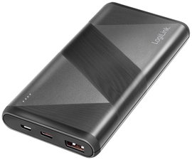 LogiLink PA0275 Akkucsomag 10000 mAh Quick Charge 3.0, Fast Charge, Power Delivery 2.0 LiPo Fekete