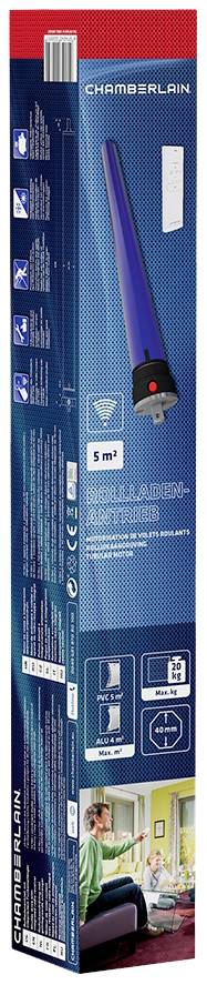 Chamberlain RPD10ER-10 Vezeték nélküli csőmotor készlet 40 mm 20 kg 165 W 10 Nm 3. kép