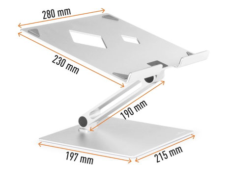 Durable LAPTOP STAND RISE Notebook állvány Állítható magasság 7. kép