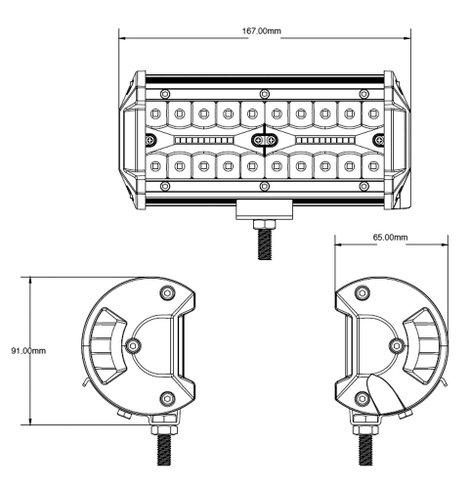 Berger & Schröter Munkafényszóró 10 V, 12 V, 24 V, 30 V LED Arbeitsscheinwerfer 120 W, 12000 Lumen K 5. kép