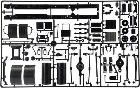 Italeri 3957 Volvo F-12 Intercooler Low Roof Kamionmodell építőkészlet 1:24 5. kép