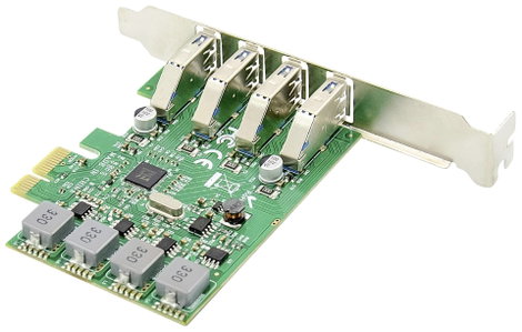 Digitus DS-30226 4 port PCI Express kártya USB, USB 1.1, USB 2.0, USB 3.0, USB-A PCIe 2. kép