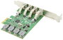 Digitus DS-30226 4 port PCI Express kártya USB, USB 1.1, USB 2.0, USB 3.0, USB-A PCIe 2. bélyegkép