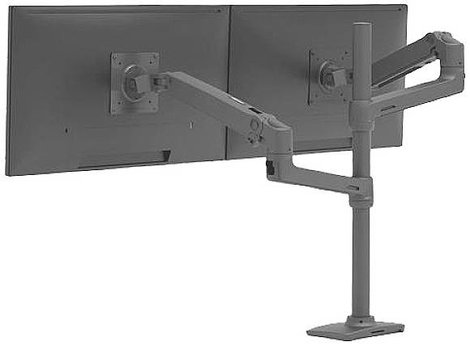 Ergotron LX Dual Arm Stacking Tall Desk Mount Monitor asztali tartó 2 részes 38,1 cm (15) - 101,6 cm