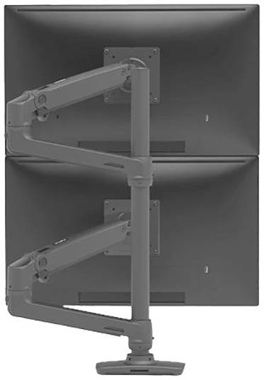 Ergotron LX Dual Arm Stacking Tall Desk Mount Monitor asztali tartó 2 részes 38,1 cm (15) - 101,6 cm 2. kép