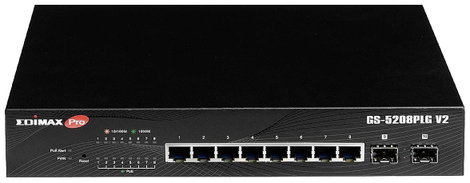 EDIMAX GS-5208PLG V2 Hálózati switch 8 + 2 Port