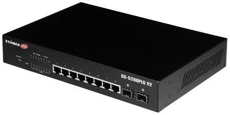 EDIMAX GS-5208PLG V2 Hálózati switch 8 + 2 Port 2. kép