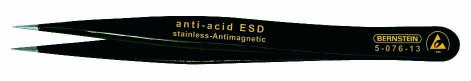 ESD SMD csipesz 120 mm, erős, egyenes, hegyes, Bernstein 5-076-13