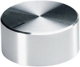 Alu forgatógomb oldalsó csavarrögzítéssel, 6 mm-es tengelyre, 37,8 x 6 x 32,8 x 15,9 x 3 x 13,5 mm, 