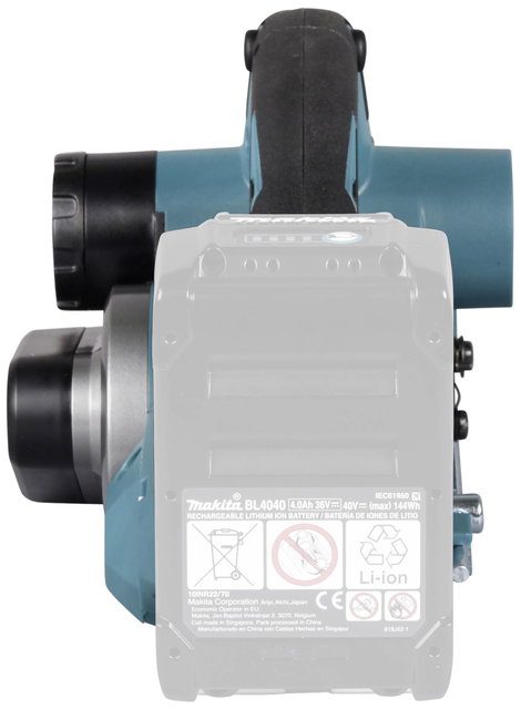 Makita KP001GZ Akkus gyalu akku nélkül, töltő nélkül Gyaluszélesség: 82 mm Hajtási mélység (max.): 5 6. kép